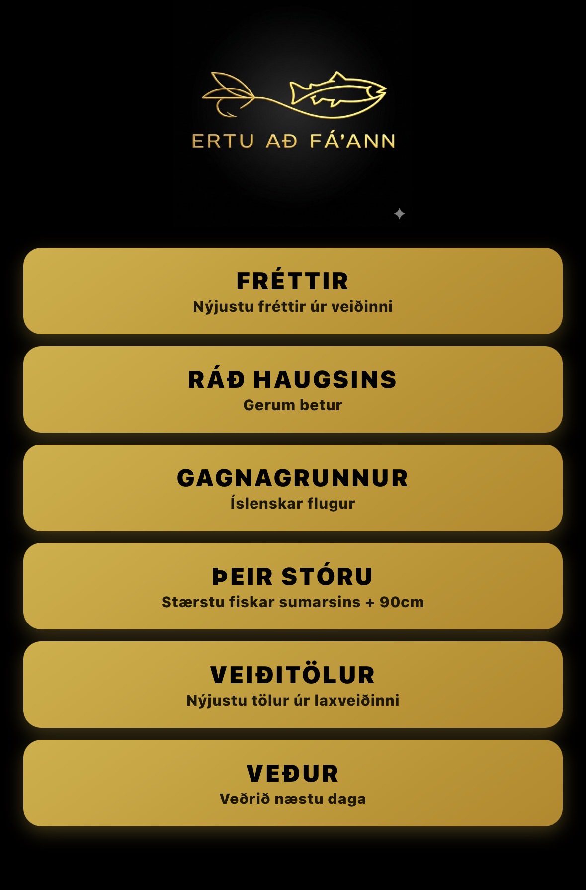Setja Ertu að fá’ann upp eins og app